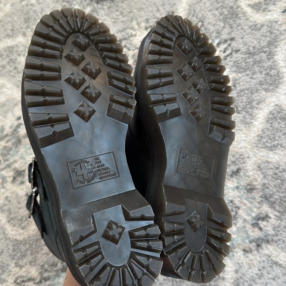 Dr. Martens Devon Flower Leather Boots in Black - Picture 7 of 11